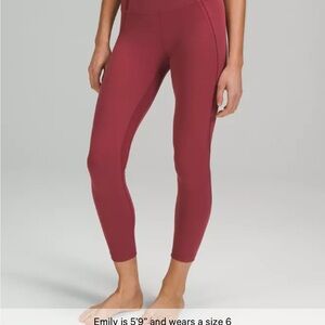 Lululemon Athletica Deep Red Leggings